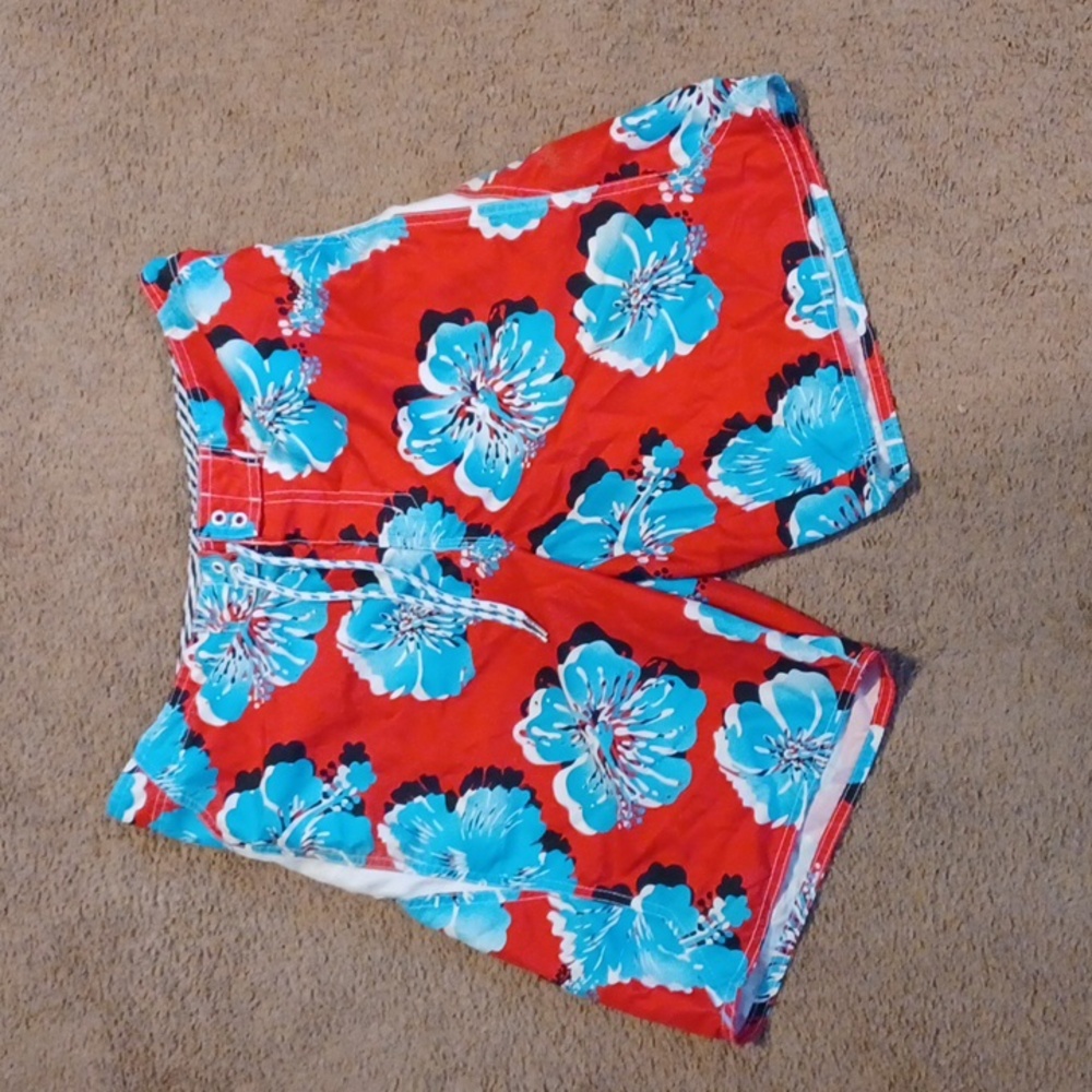 Joe Boxer Floral Swim Trunks Size 34